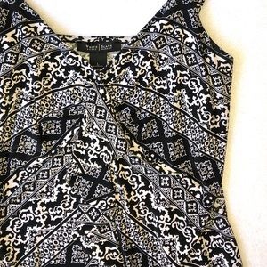 White House Black Market Printed Top - L